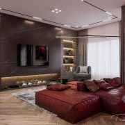 3D Interior Model Kitchen Living room 0266 Scene 3dsmax