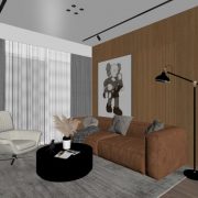 3D Interior Model Kitchen Living room 0267 Scene 3dsmax