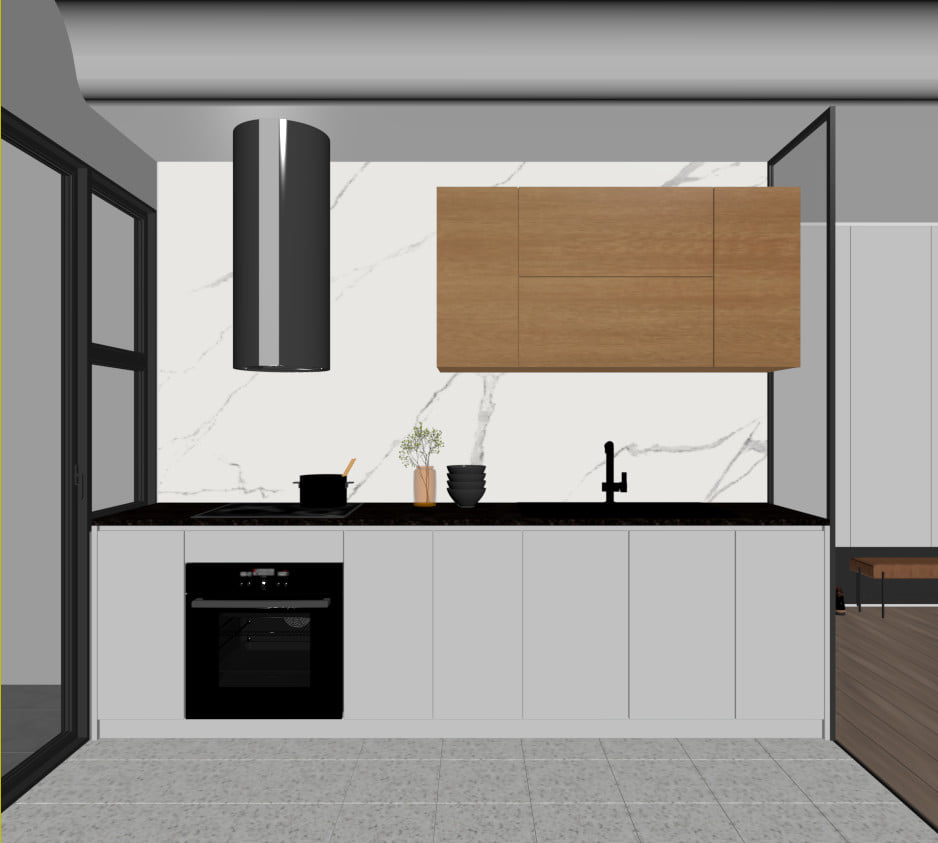 3D Interior Model Kitchen Living room 0267 Scene 3dsmax