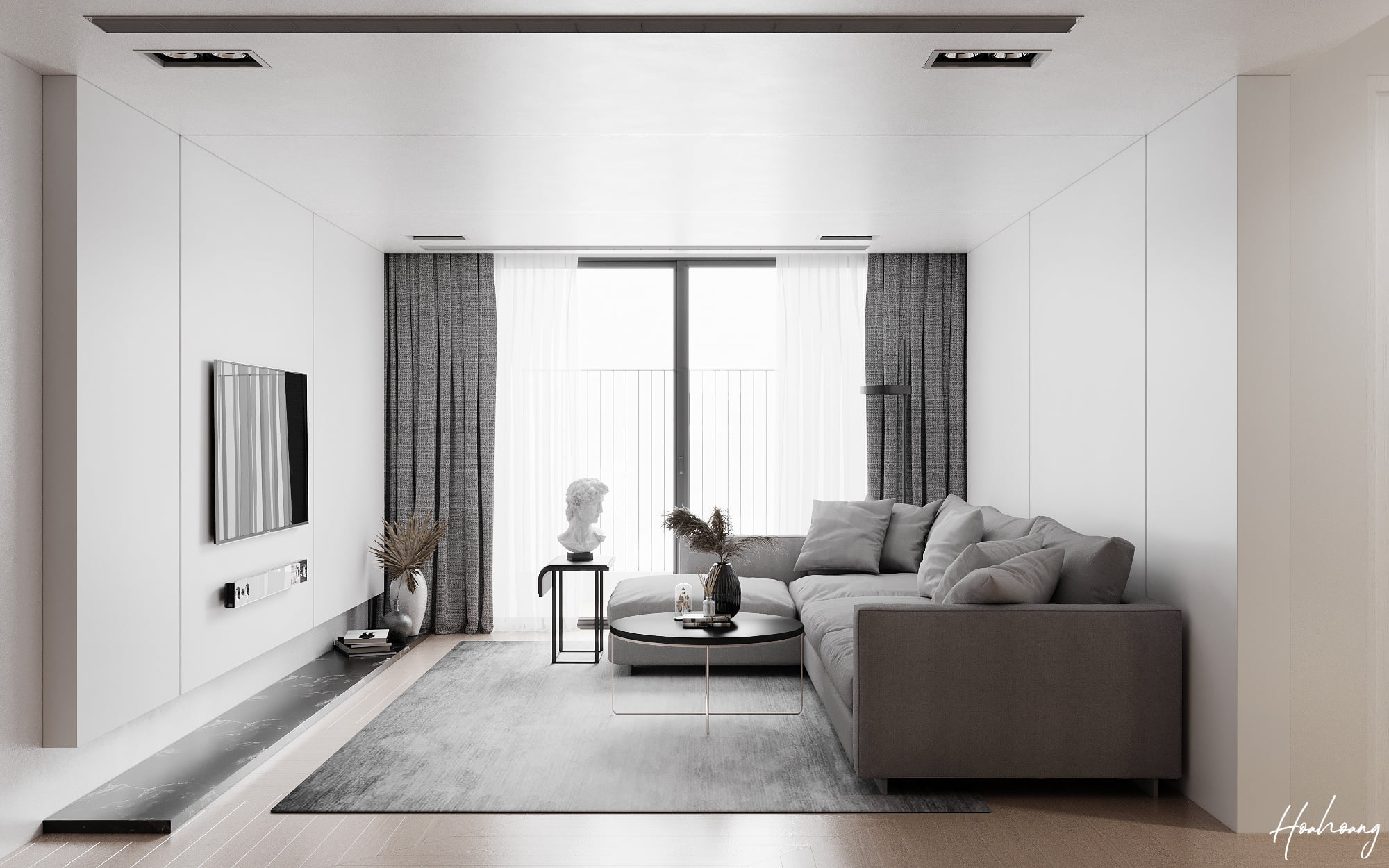 3D Interior Model Kitchen Living room 0269 Scene 3dsmax