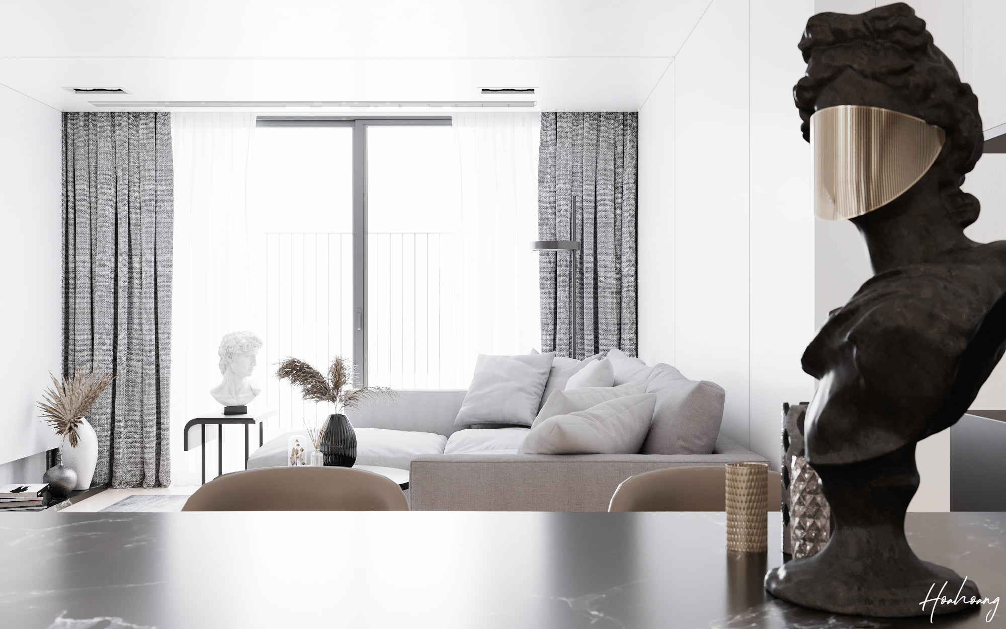 3D Interior Model Kitchen Living room 0269 Scene 3dsmax