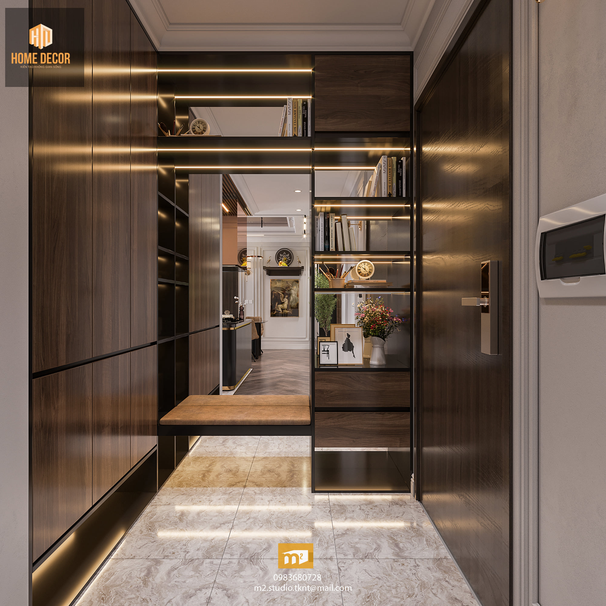 3D Interior Model Kitchen Living room 0274 Scene 3dsmax