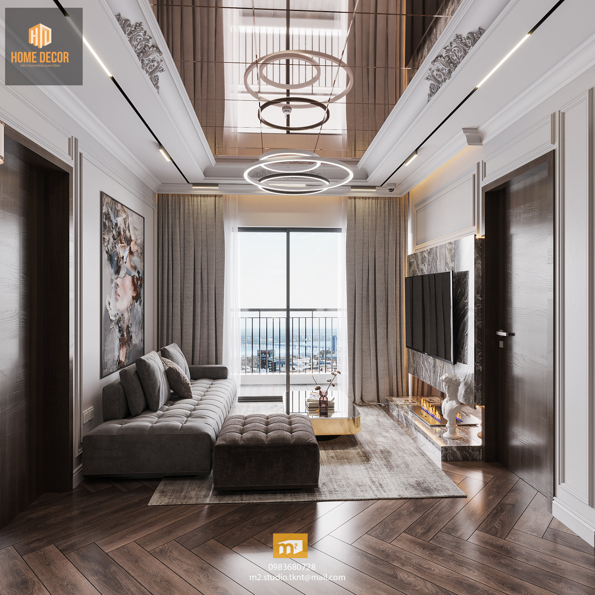 3D Interior Model Kitchen Living room 0274 Scene 3dsmax