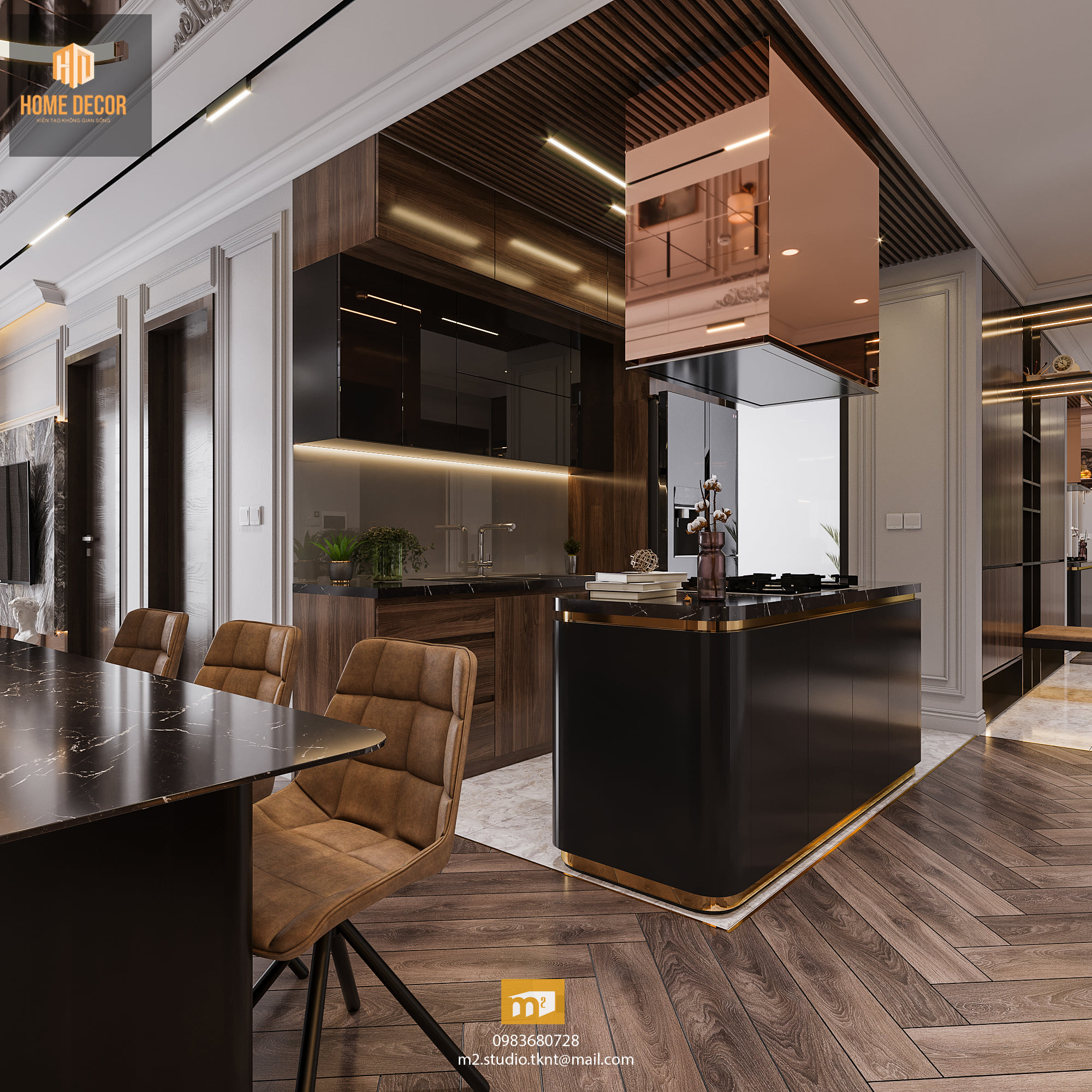 3D Interior Model Kitchen Living room 0274 Scene 3dsmax