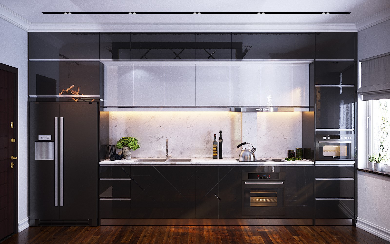 3D Interior Model Kitchen Living room 0277 Scene 3dsmax