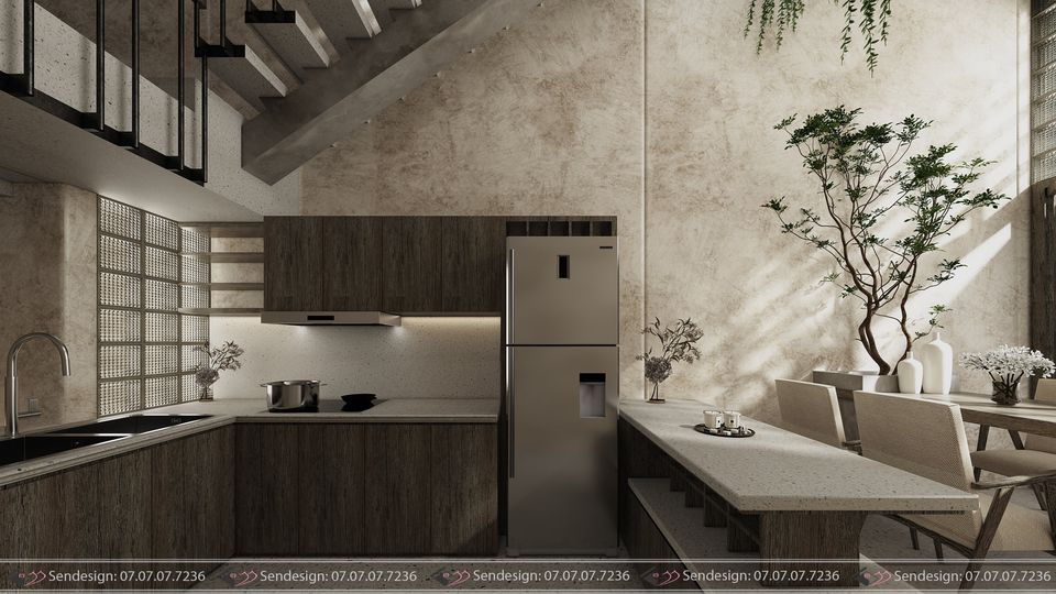 3D Interior Model Kitchen Living room 0280 Scene 3dsmax