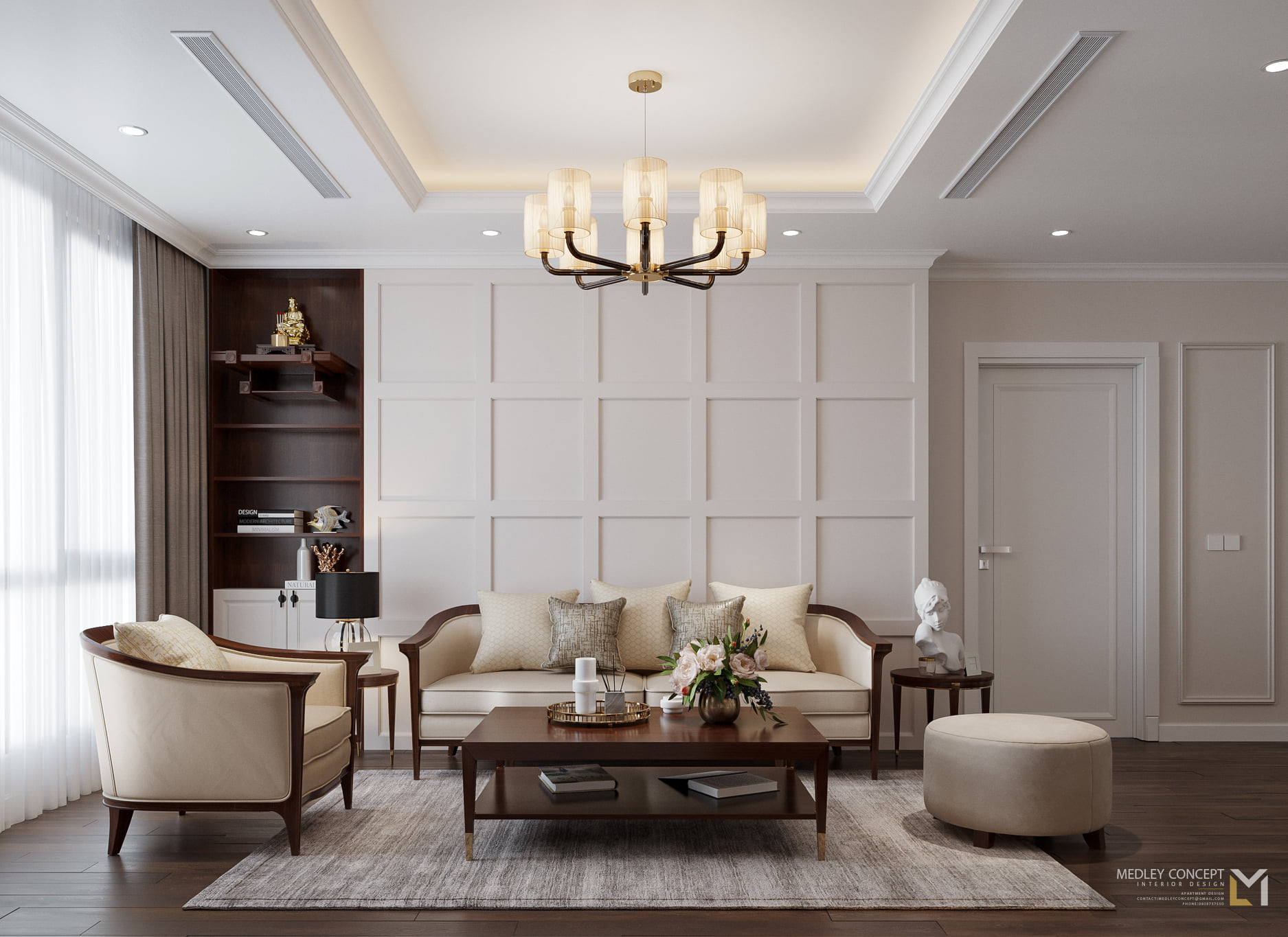 3D Interior Model Kitchen Living room 0284 Scene 3dsmax