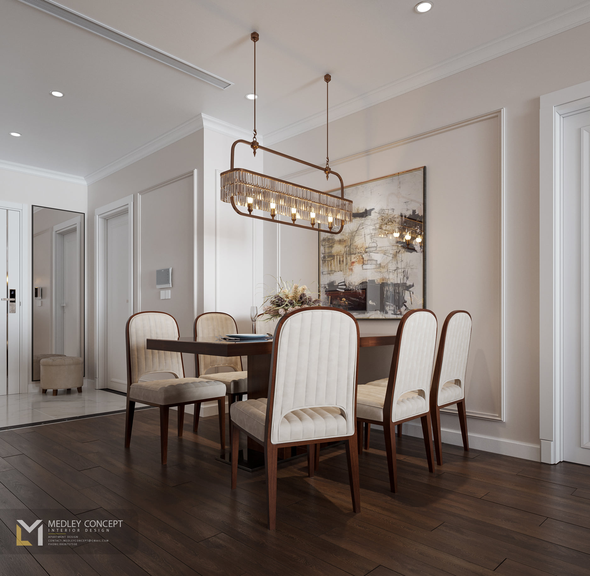 3D Interior Model Kitchen Living room 0284 Scene 3dsmax