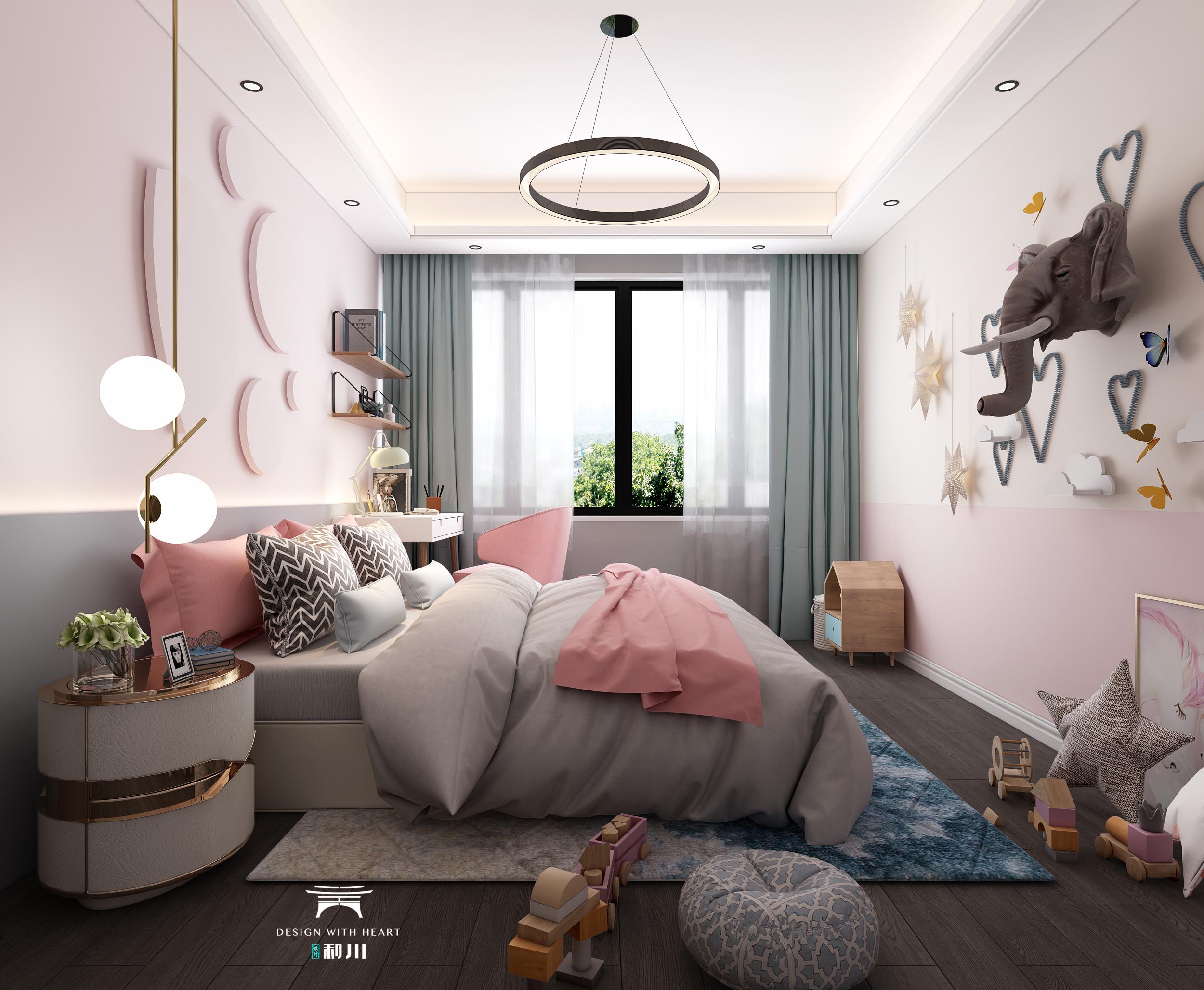 3D Interior Model Bed Room 0211 Scene 3dsmax