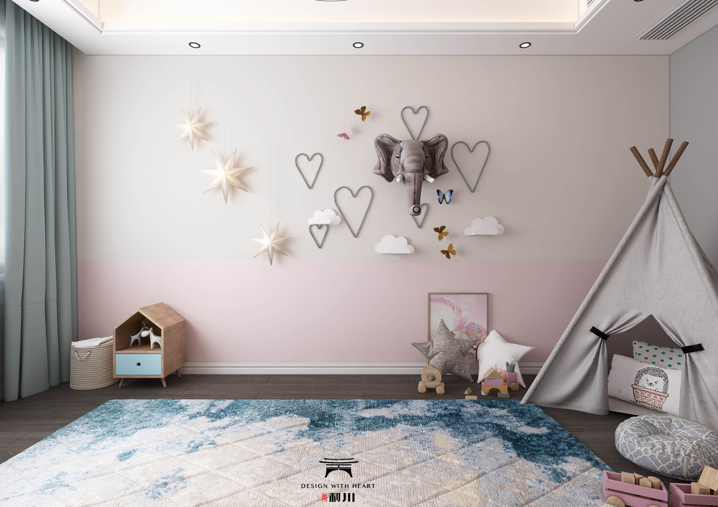 3D Interior Model Bed Room 0211 Scene 3dsmax