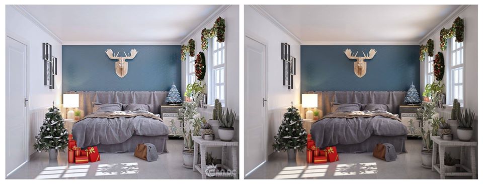 3D Interior Model Bed Room 0214 Scene 3dsmax