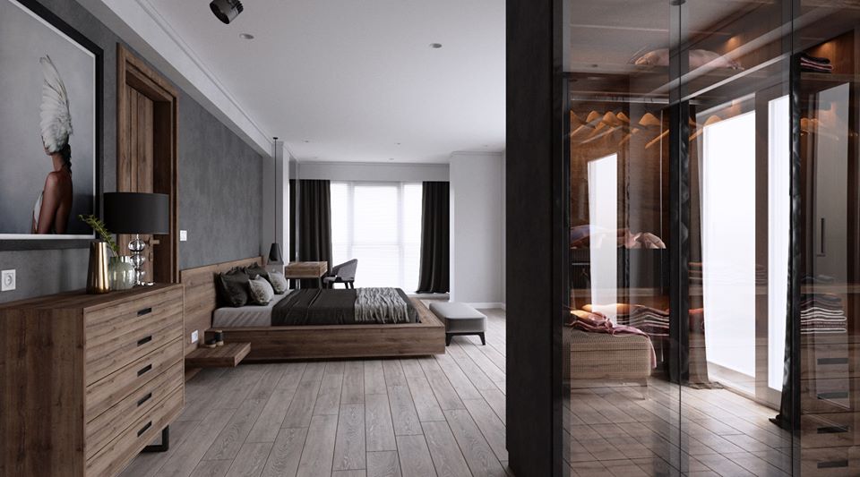 3D Interior Model Bed Room 0215 Scene 3dsmax