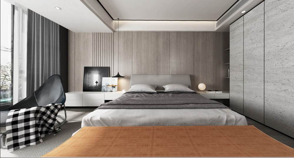 3D Interior Model Bed Room 0219 Scene 3dsmax