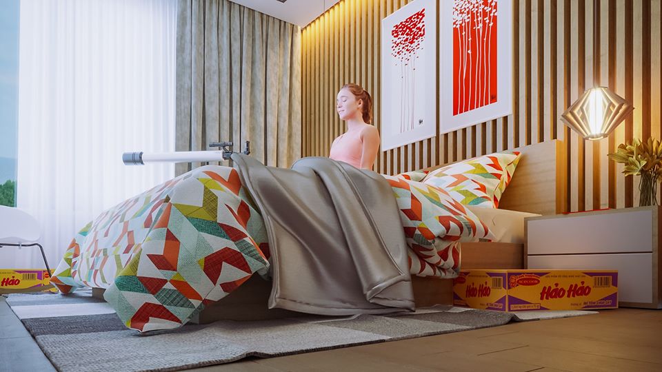 3D Interior Model Bed Room 0220 Scene 3dsmax