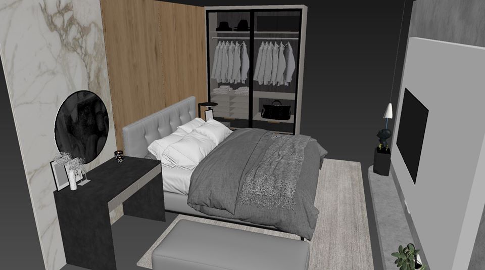 3D Interior Model Bed Room 0221 Scene 3dsmax