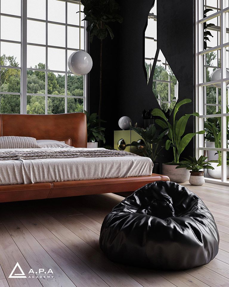 3D Interior Model Bed Room 0229 Scene 3dsmax