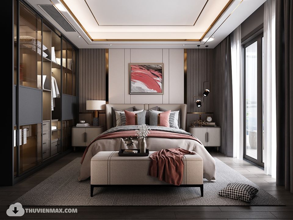 3D Interior Model Bed Room 0231 Scene 3dsmax