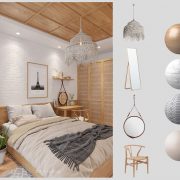 3D Interior Model Bed Room 0238 Scene 3dsmax
