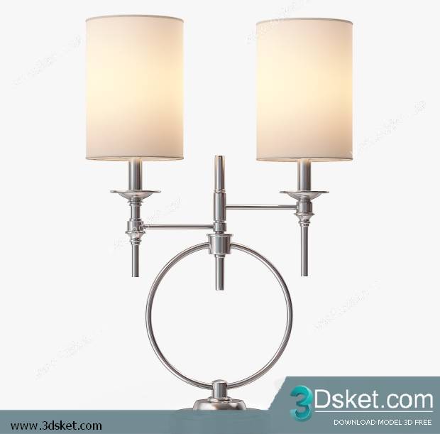 Free Download Table Lamp 3D Model 0240