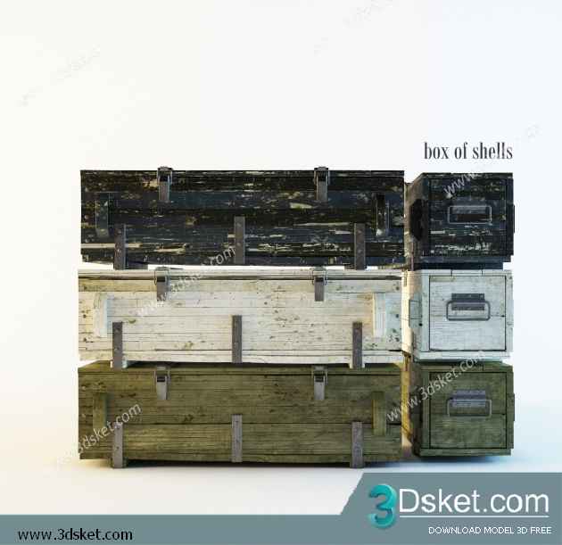 3D Model Fireplace Free Download 008