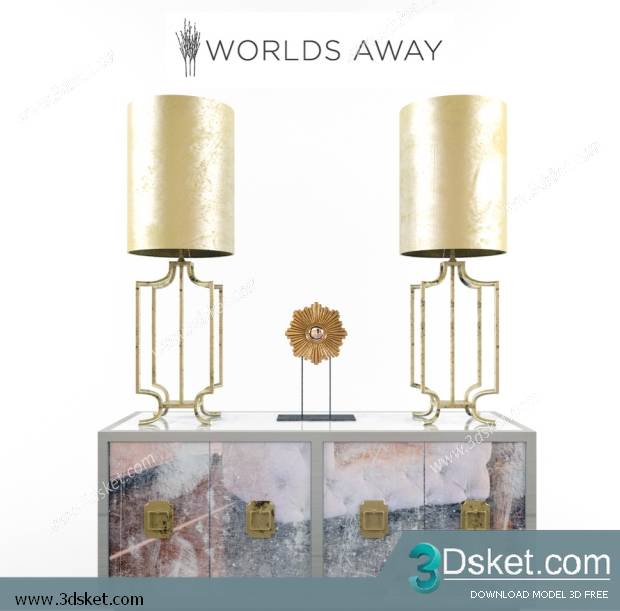 Free Download Table Lamp 3D Model 0246