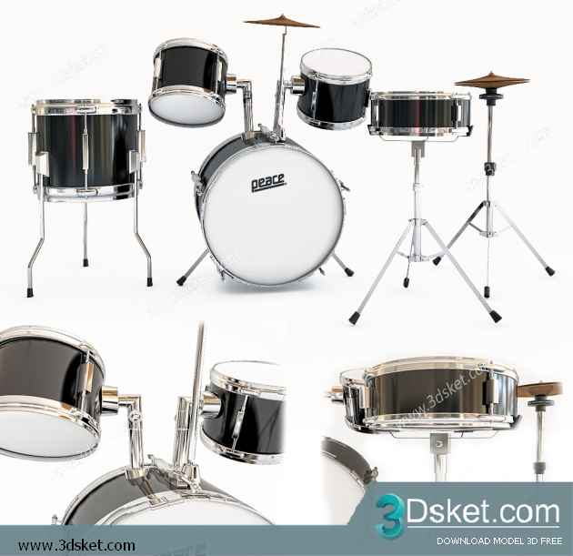 3D Model Drum Free Download 004