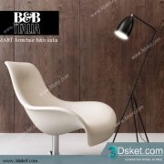 3D Model Arm Chair Free Download 544