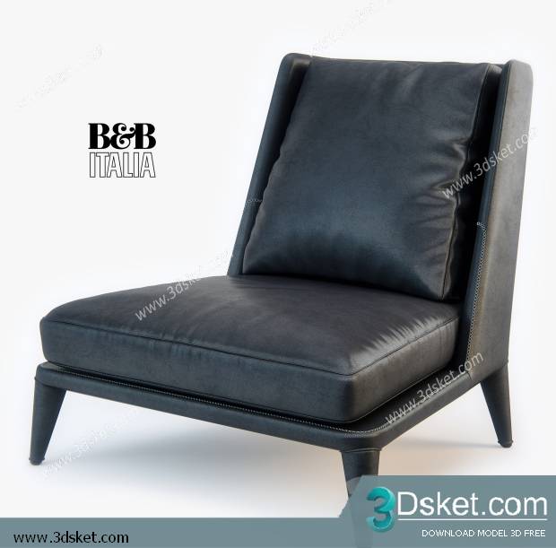 3D Model Arm Chair Free Download 550