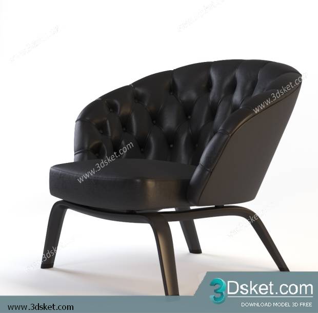 3D Model Arm Chair Free Download 561