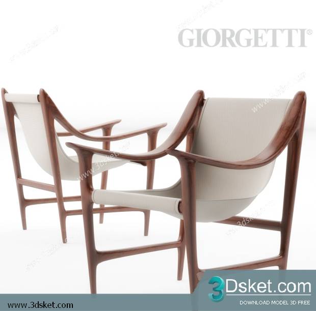 3D Model Arm Chair Free Download 568