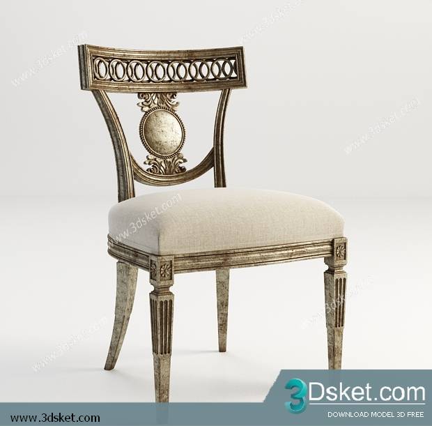 3D Model Arm Chair Free Download 577