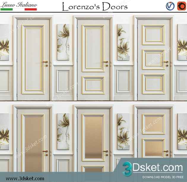 3D Model Doors Free Download 018