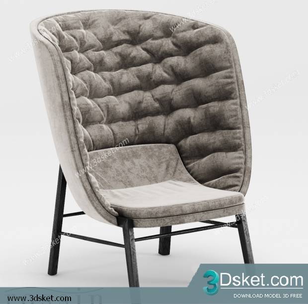 3D Model Arm Chair Free Download 583