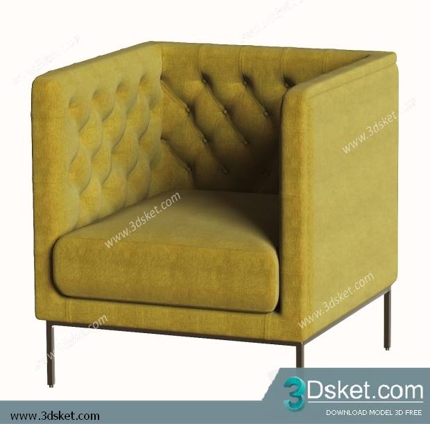 3D Model Arm Chair Free Download 588