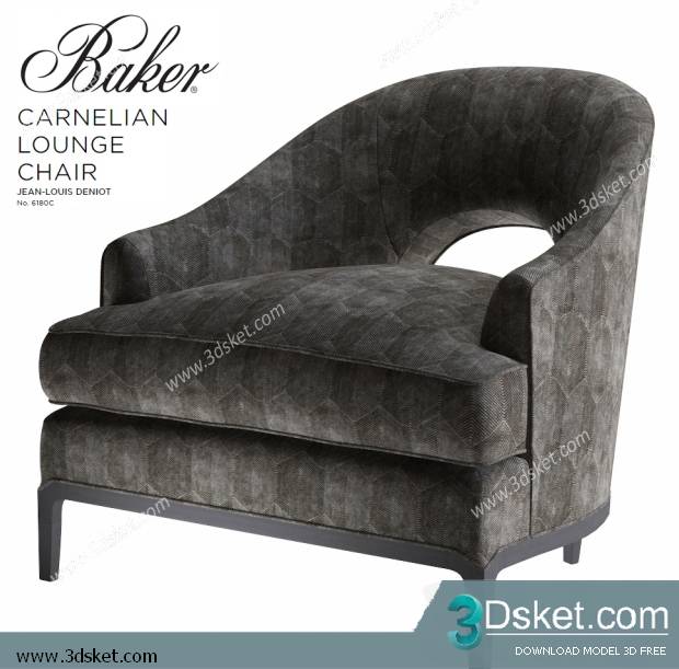 3D Model Arm Chair Free Download 590