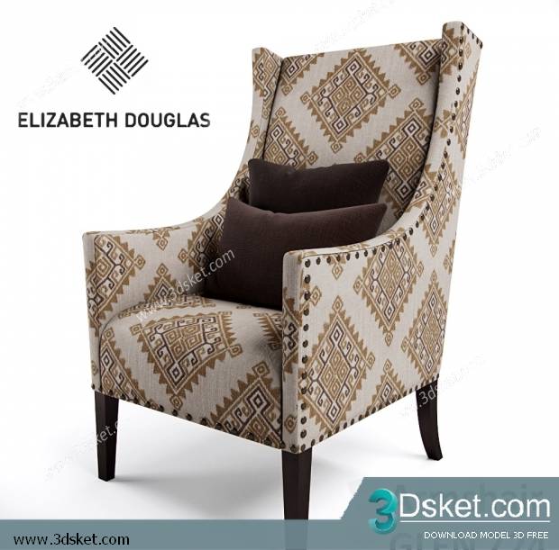 3D Model Arm Chair Free Download 592