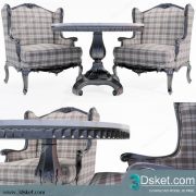 3D Model Arm Chair Free Download 594