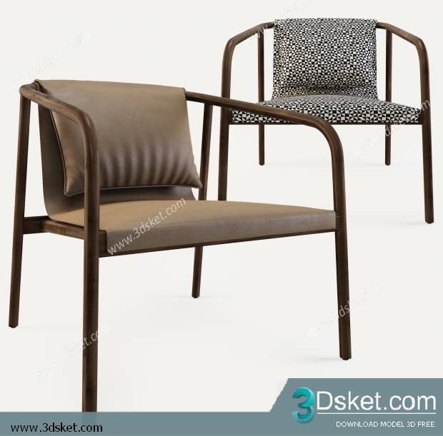 3D Model Arm Chair Free Download 598