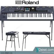 3D Model Piano Roland Free Download 005