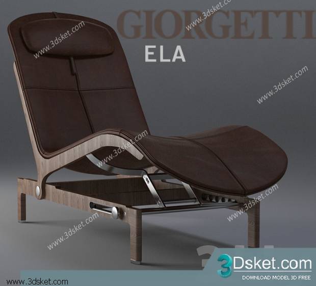 3D Model Arm Chair Free Download 601