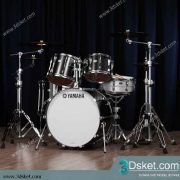 3D Model Drum Yamaha Free Download 06