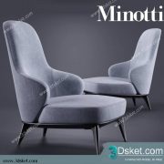 3D Model Arm Chair Free Download 611