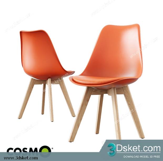 3D Model Arm Chair Free Download 614