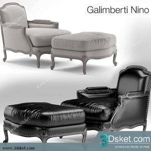 3D Model Arm Chair Free Download 616