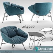 3D Model Arm Chair Free Download 618