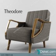 3D Model Arm Chair Free Download 619