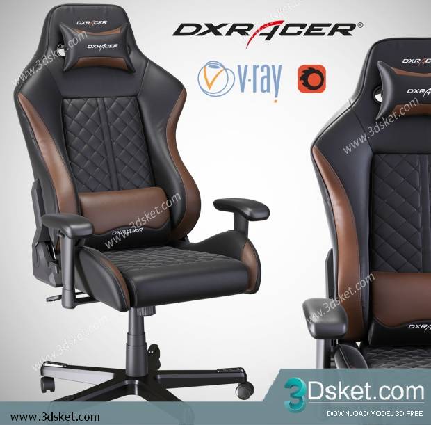 3D Model Arm Chair Free Download 625