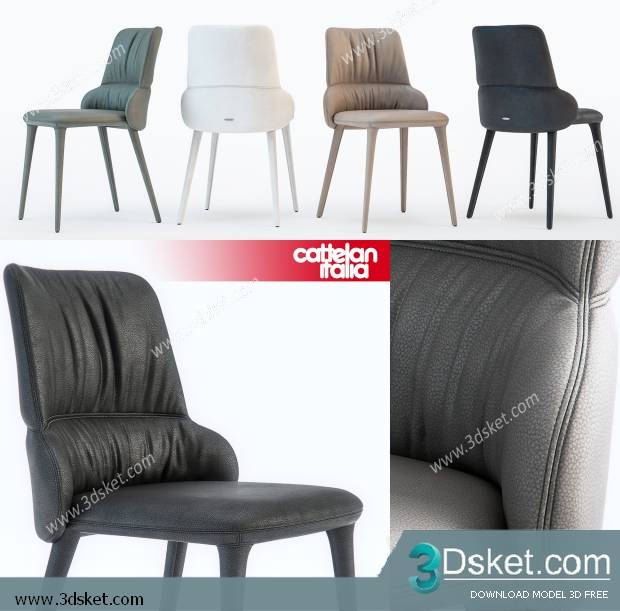 3D Model Arm Chair Free Download 627