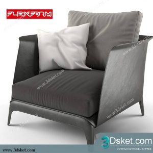 3D Model Arm Chair Free Download 633