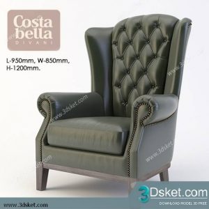 3D Model Arm Chair Free Download 642